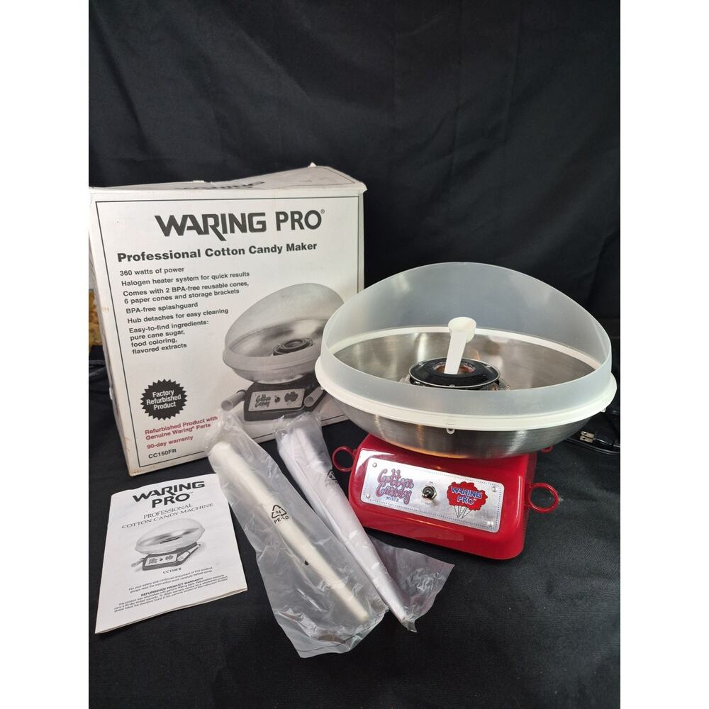 Waring Pro Professional Cotton Candy Maker CC150 BPA-free halogen heater 350w